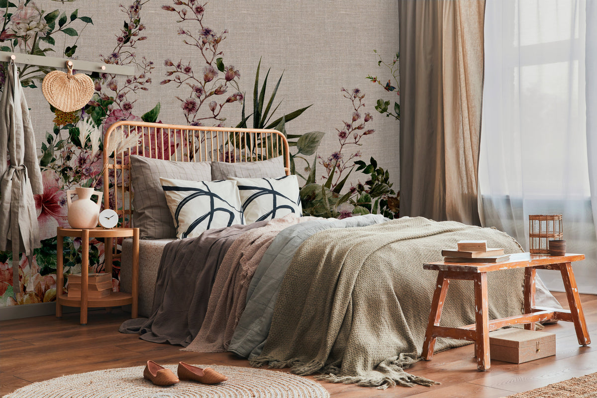 Panoramic wallpaper Damask