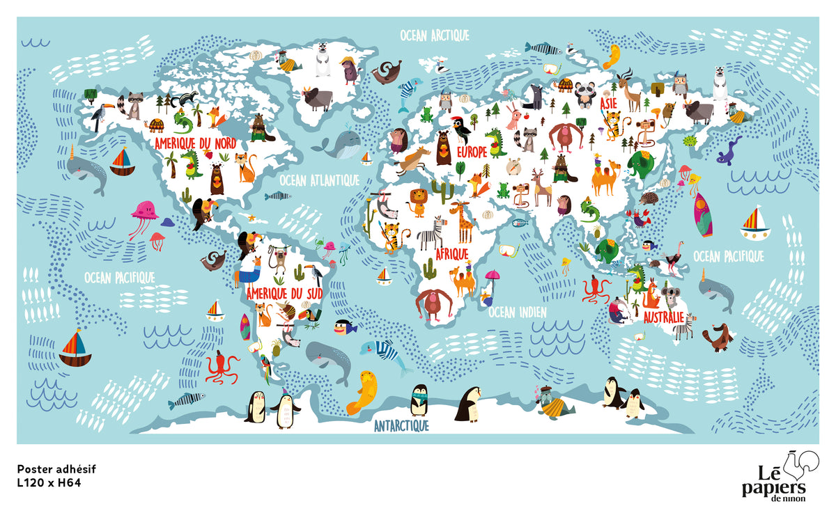 Wonderful Planet adhesive poster 