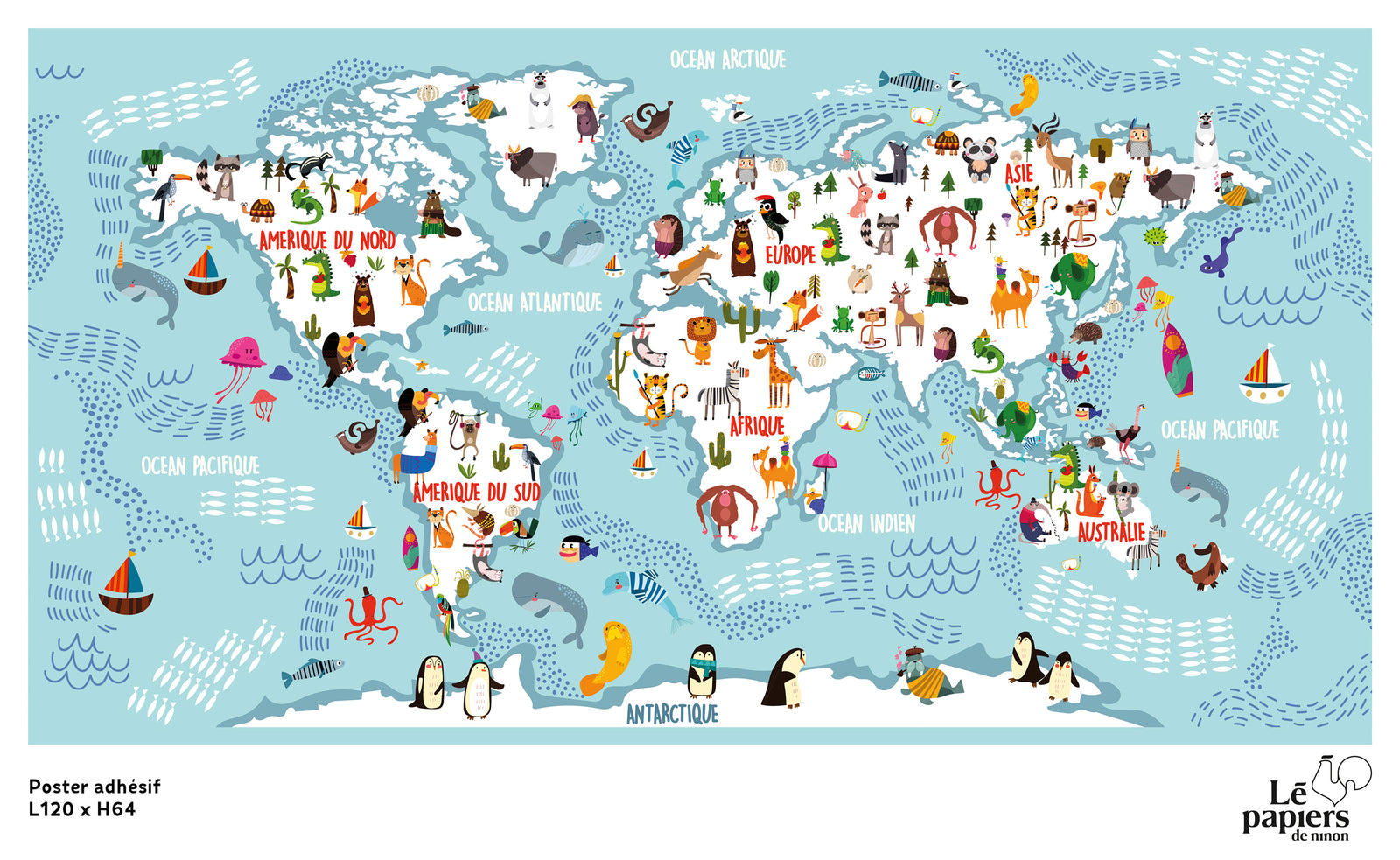 Poster adhésif Wonderful Planet