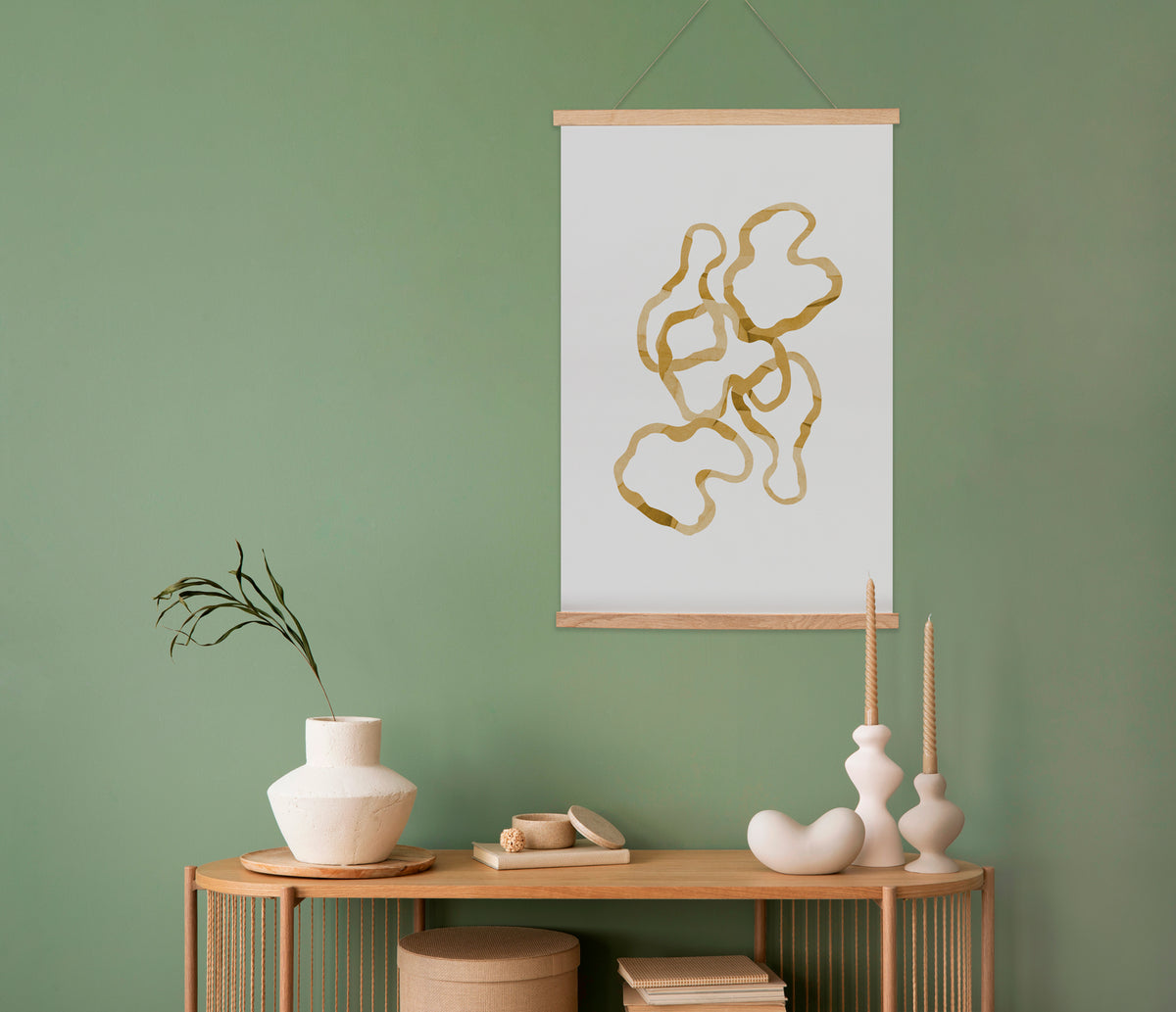 Hanging canvas Abstract Yellow
