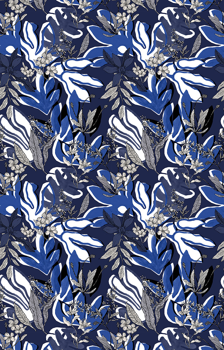 Papier peint panoramique Aquatic Flowers