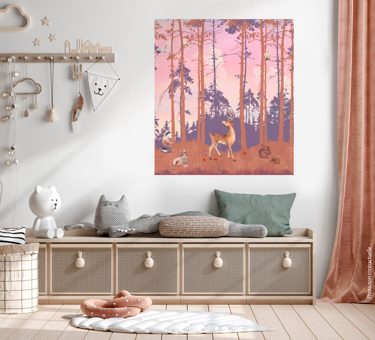 Pikachuune adhesive poster