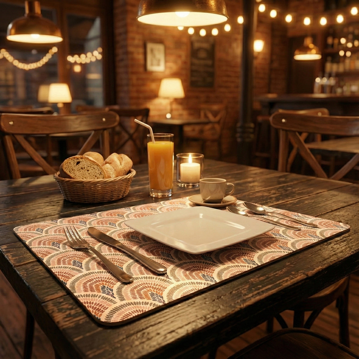 Rainbow patch placemat