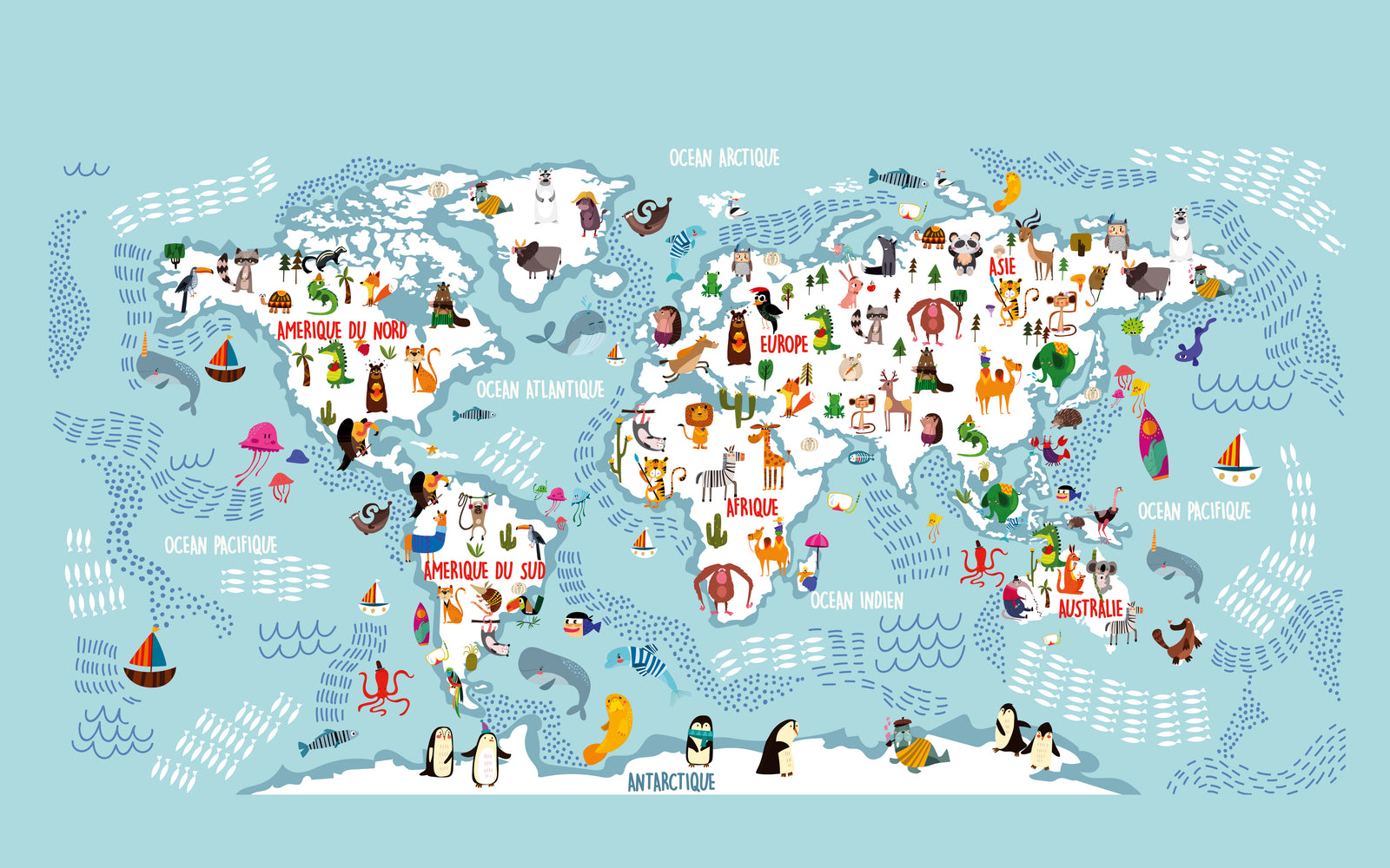 Papier peint panoramique Wonderful Planet