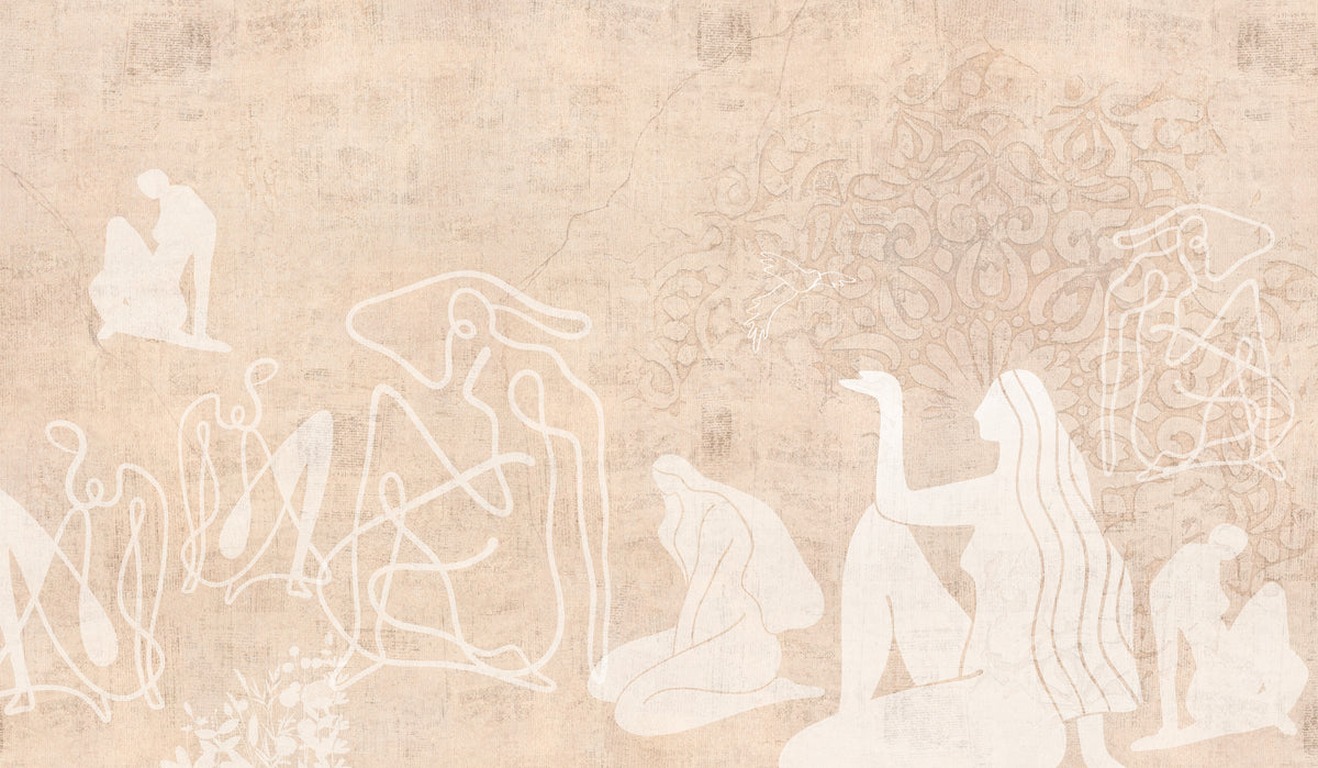 Mahsa sand XL panoramic wallpaper