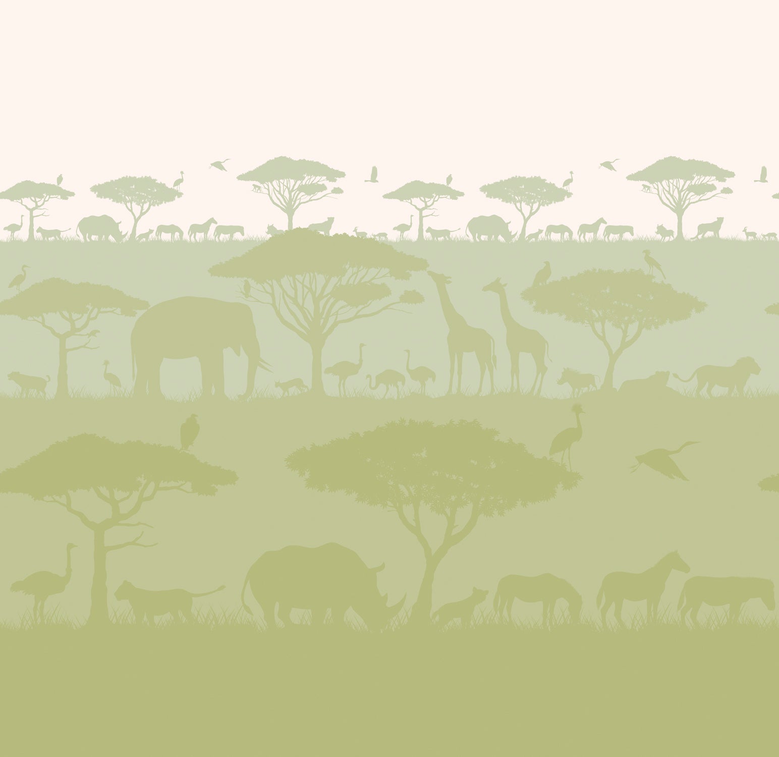 Papier peint panoramique Savane