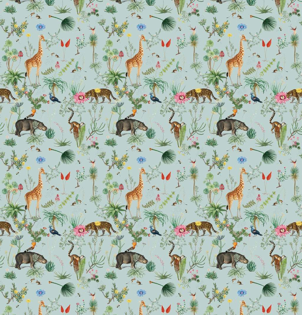 Papier peint panoramique Bestiaire Botanique Motif