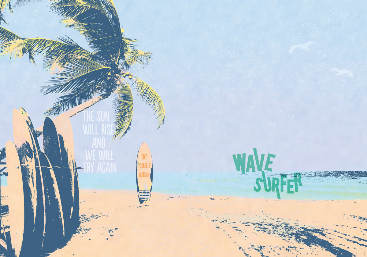 Wave Surfer XL panoramic wallpaper