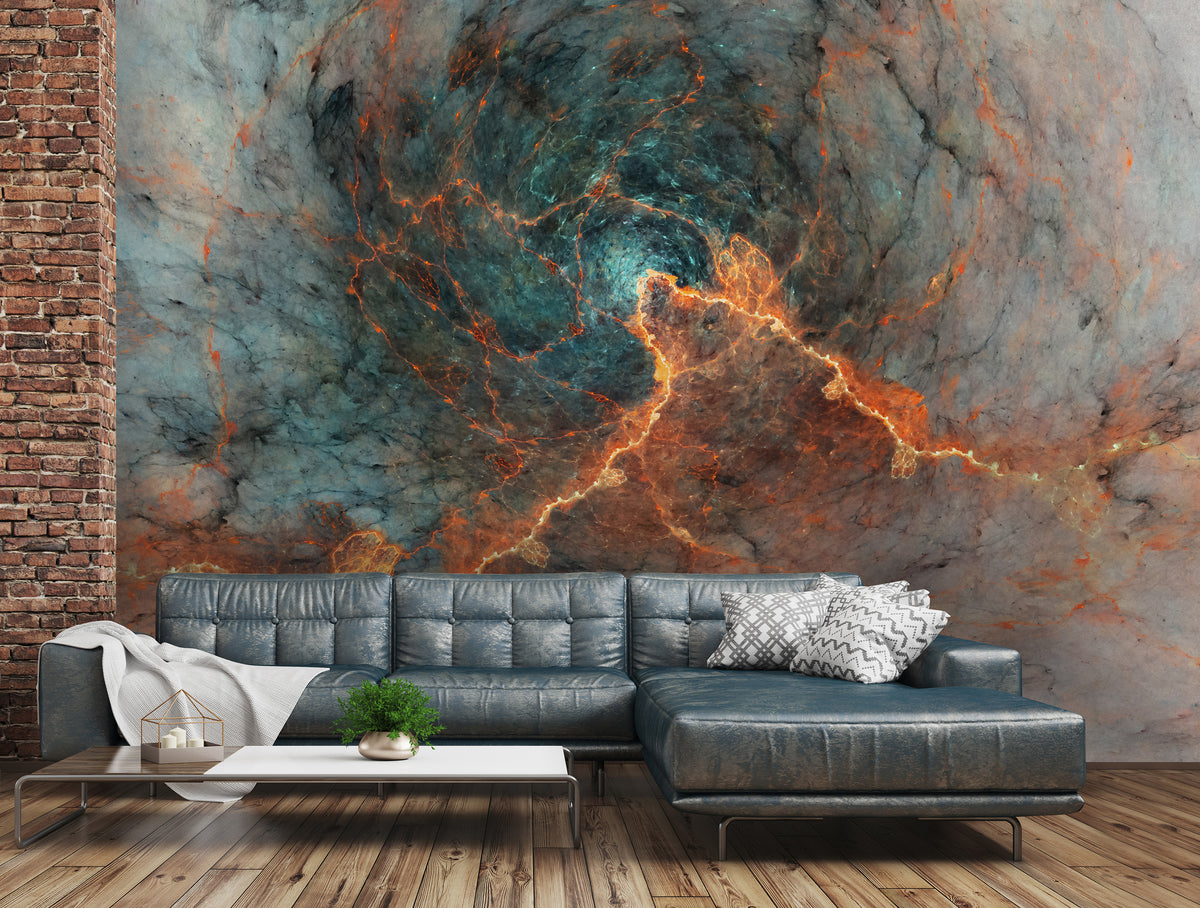 Papier peint panoramique Marble On Fire