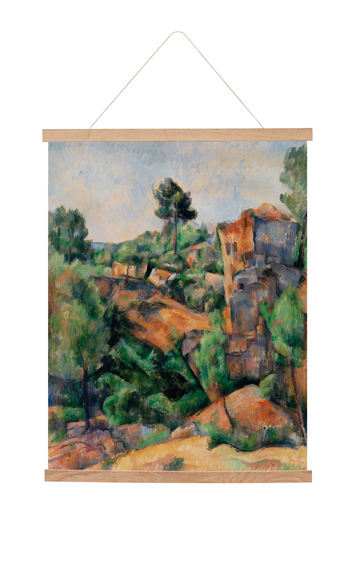 Suspended canvas Bibémus Quarry (1895) Paul Cézanne