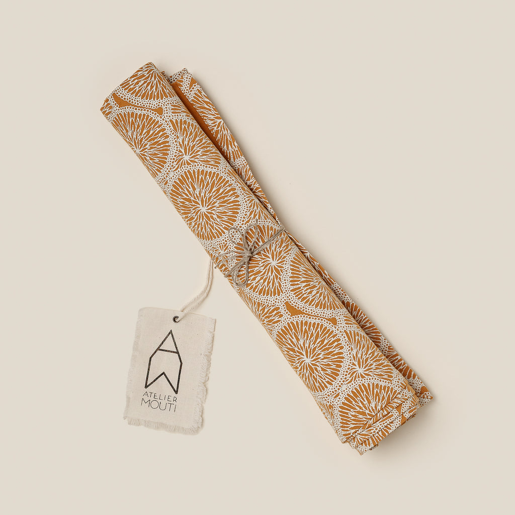 Set de table en coton 34 Caramel (lot de 2)