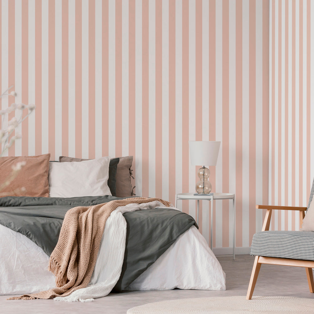 Soft Striped Wallpaper