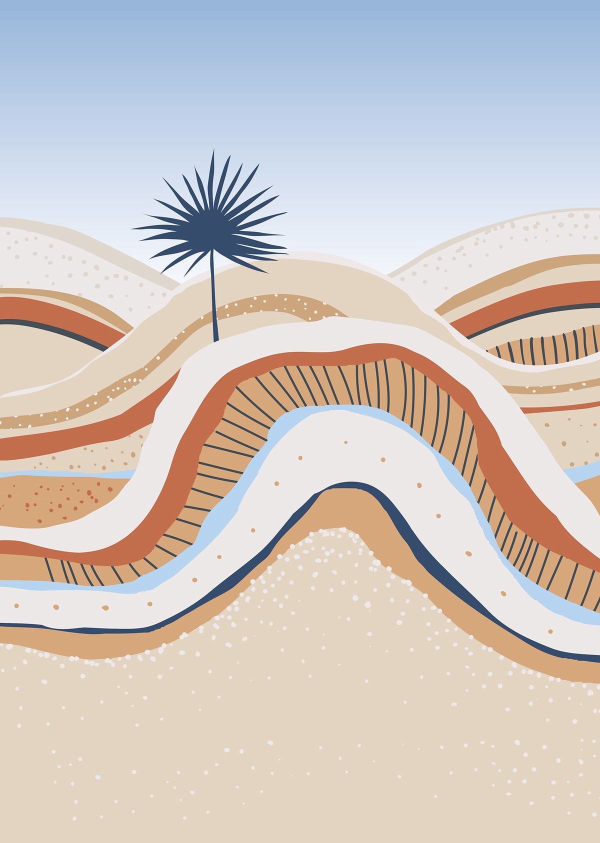 Papier peint panoramique Oasis - A