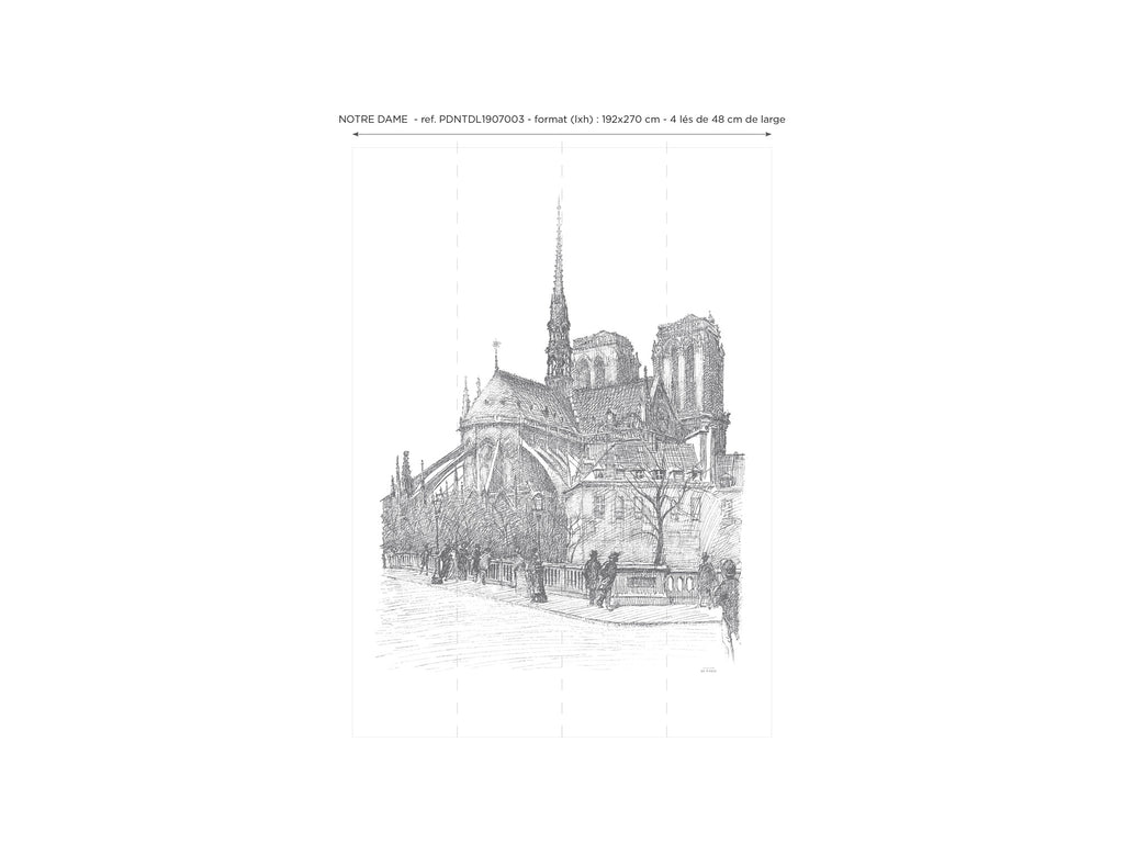 Papier peint panoramique Notre Dame