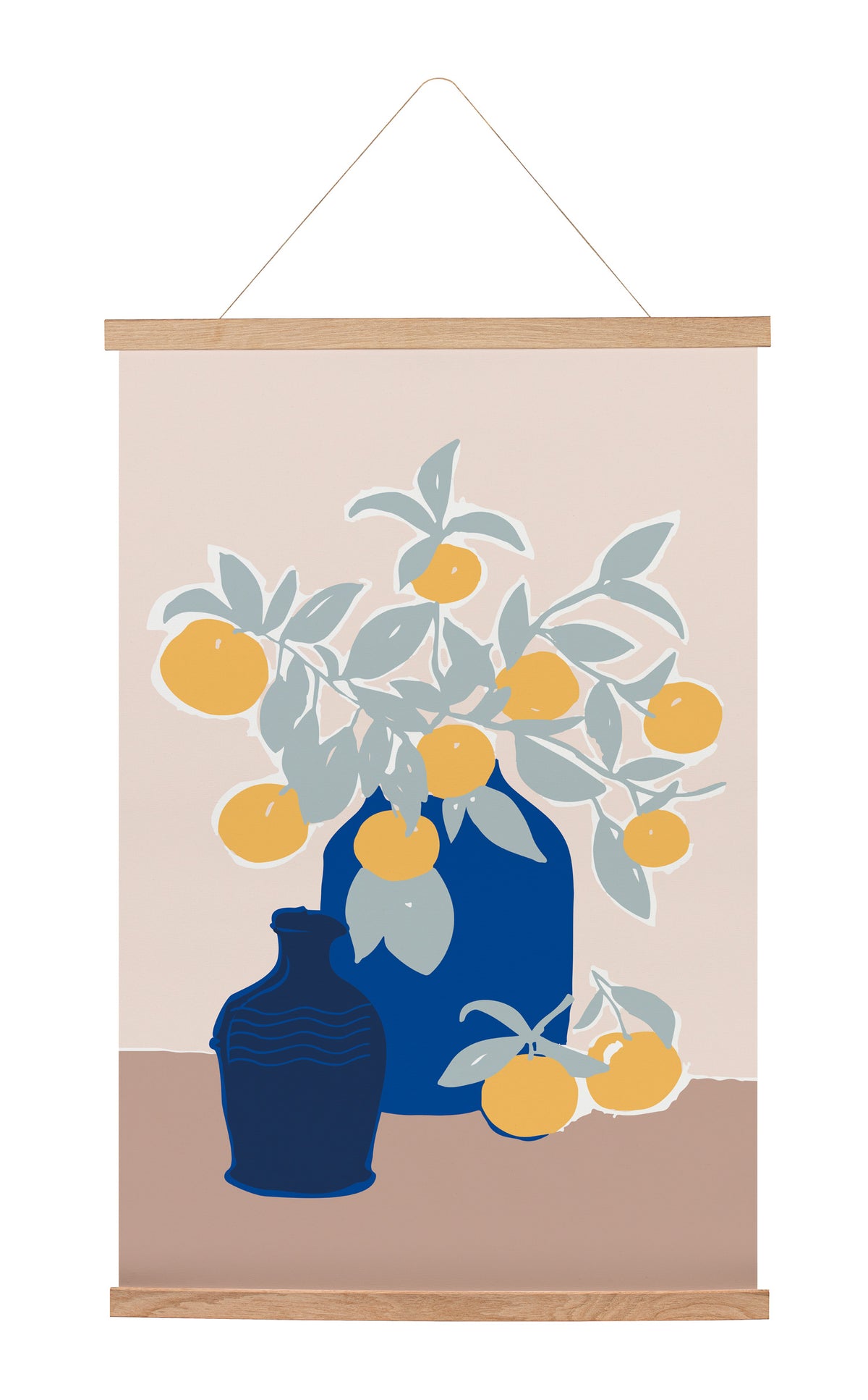 Hanging Canvas Blue Vase