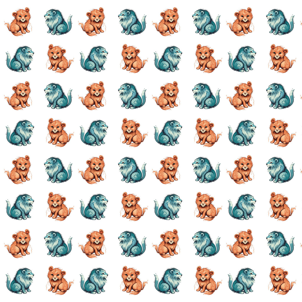 Papier peint - Lionceaux