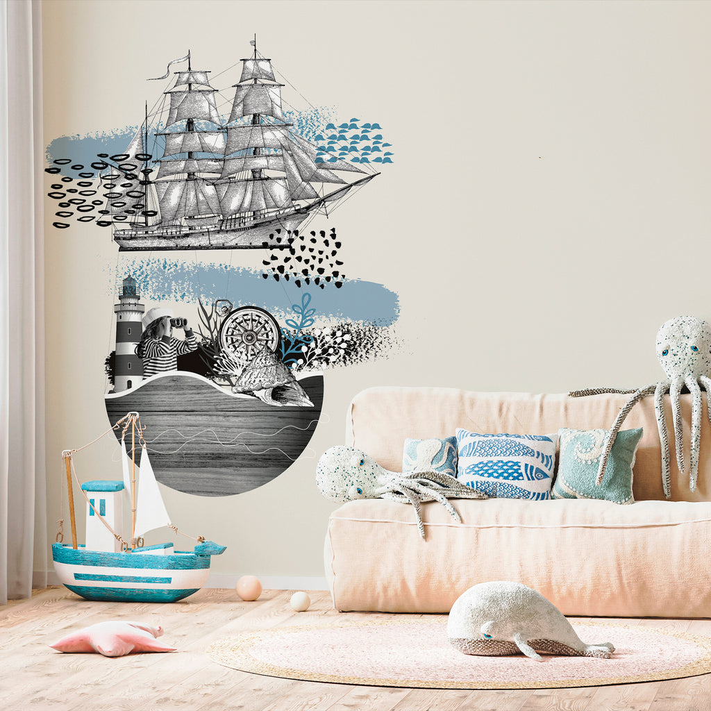 Sailor panoramic wallpaper