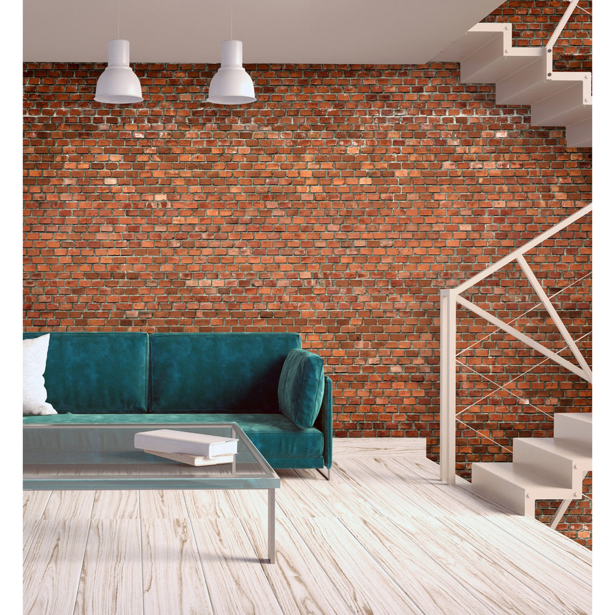 Papier peint panoramique Red Bricks