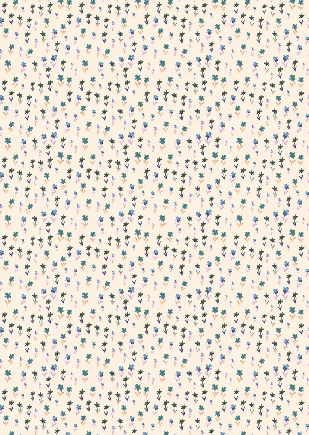 Papier peint Lignes Florales