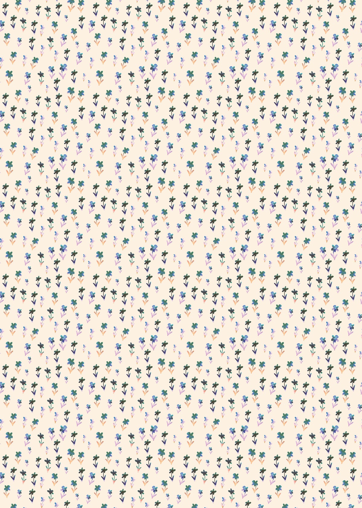 Papier peint Lignes Florales