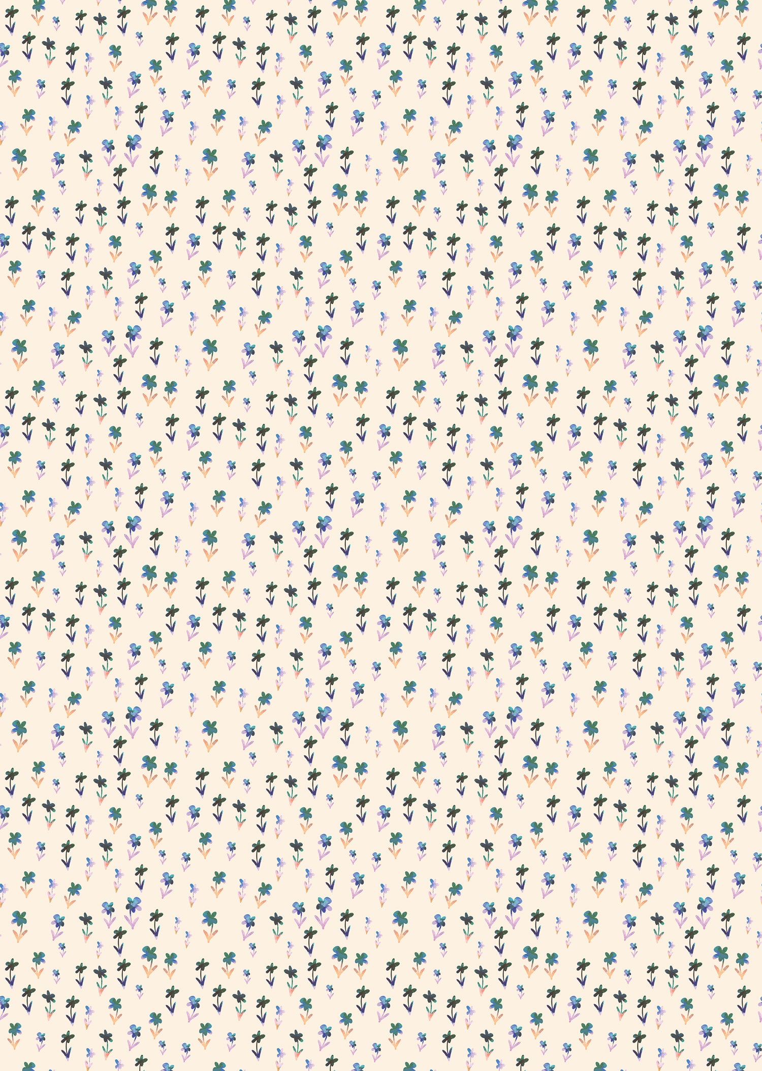 Papier peint Lignes Florales
