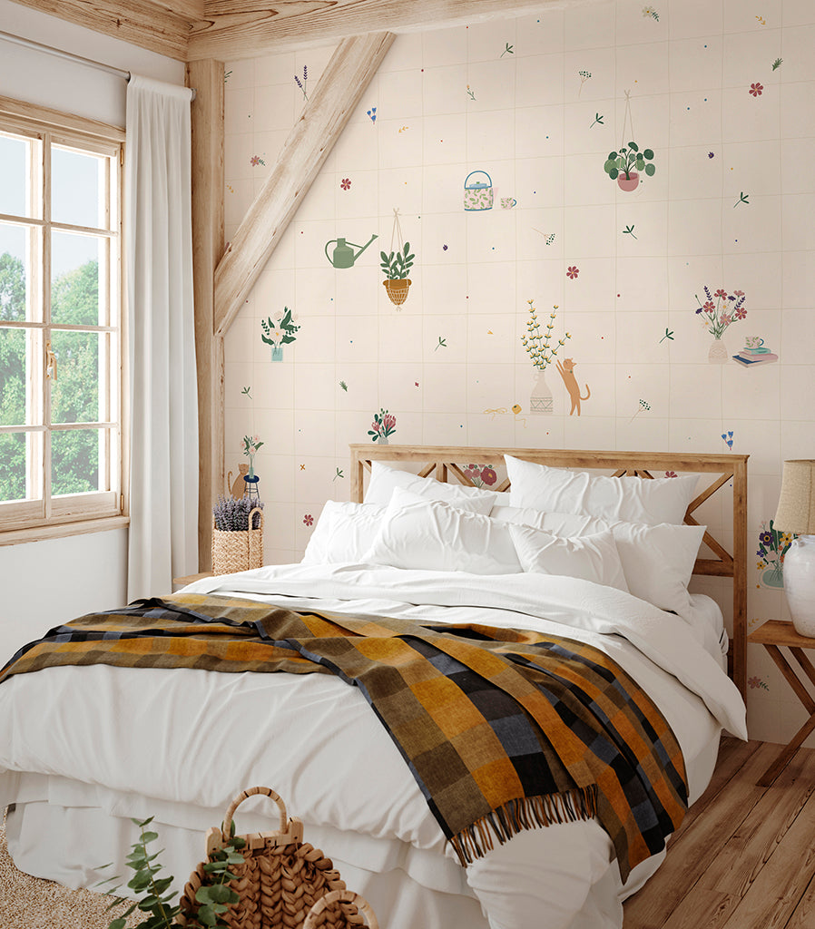 Panoramic wallpaper Small Bouquets