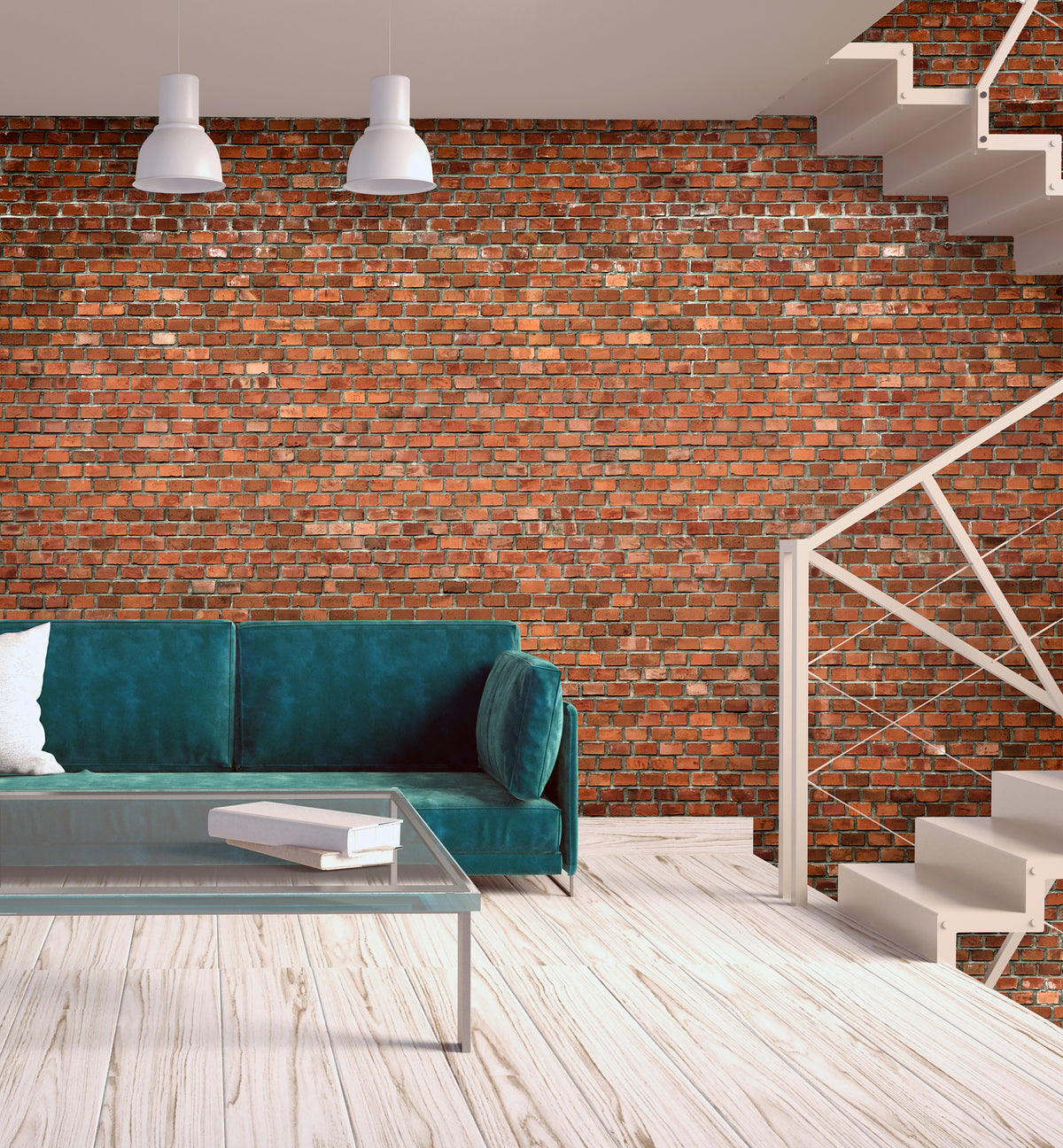 Papier peint panoramique Red Bricks