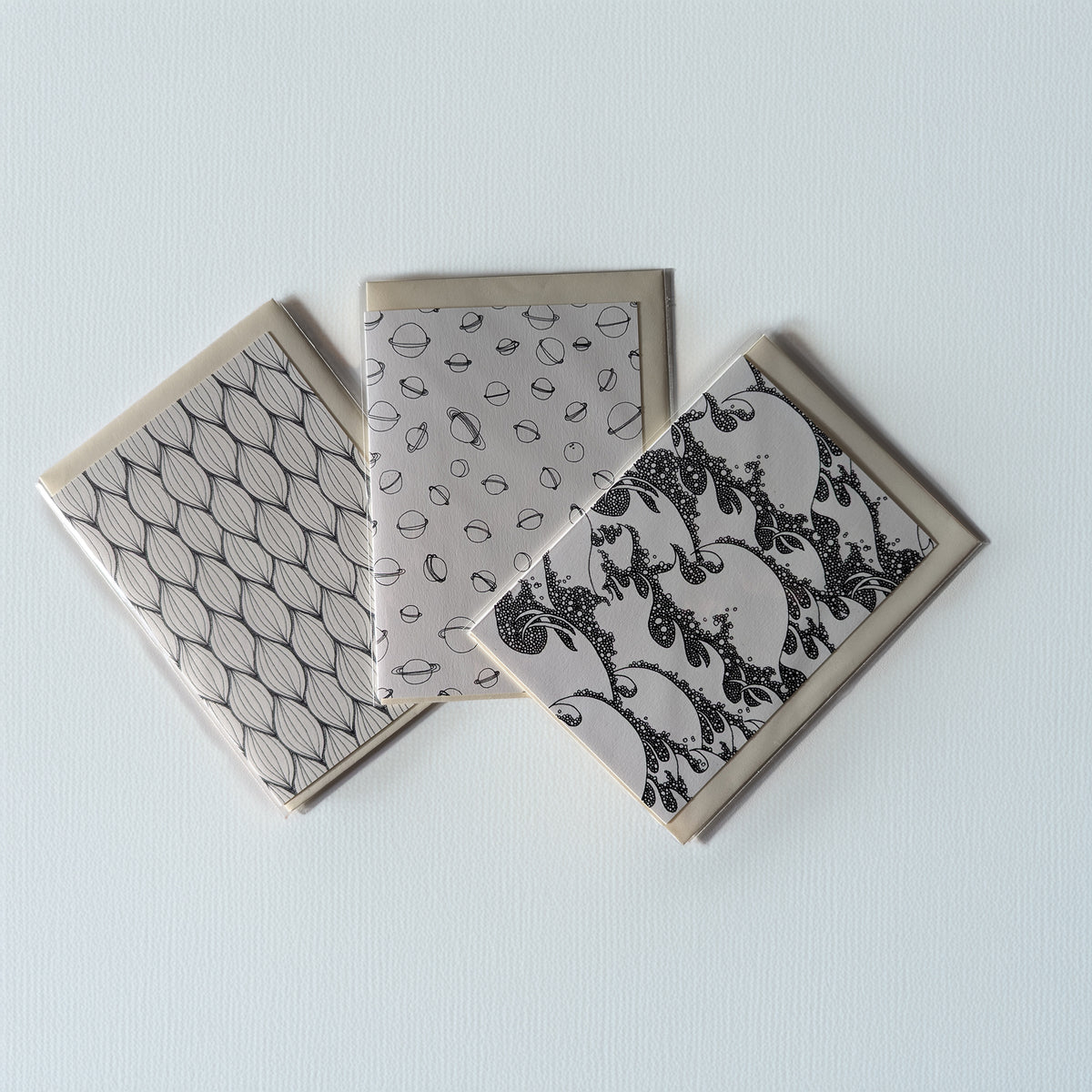 Lot de 3 cartes A6