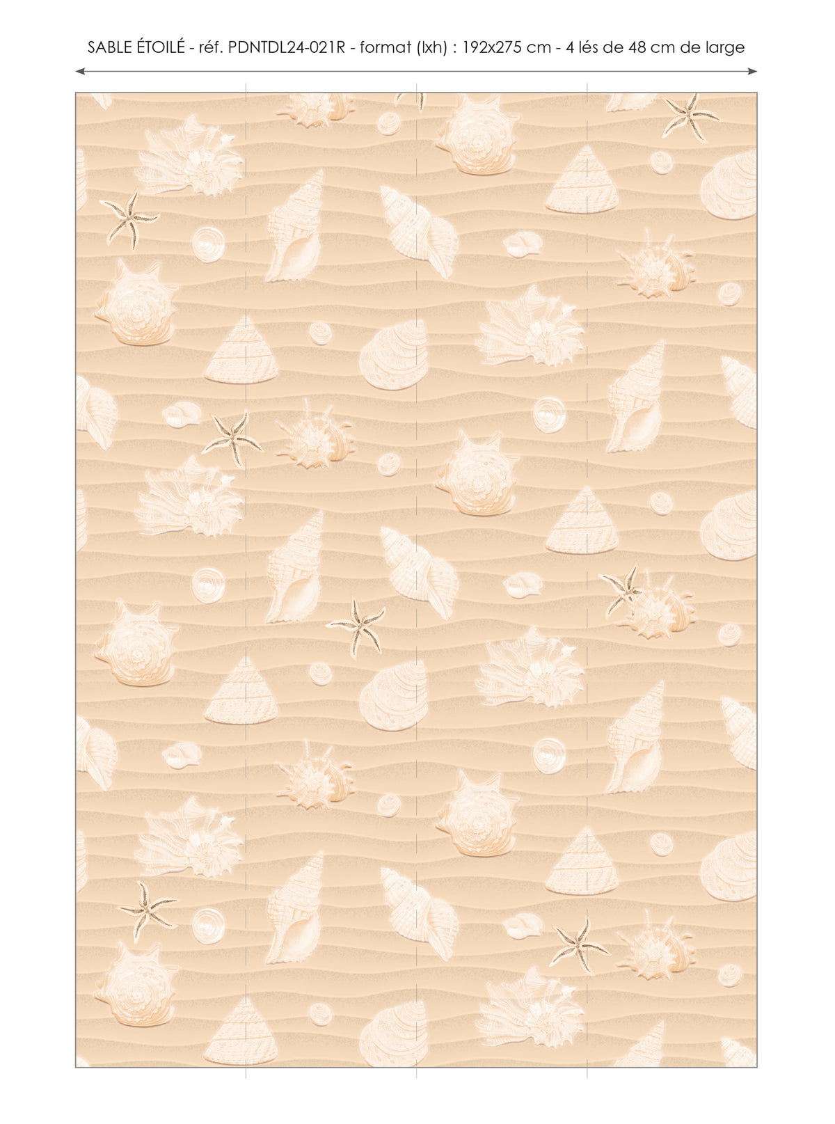 Papier peint panoramique Sable Étoilé