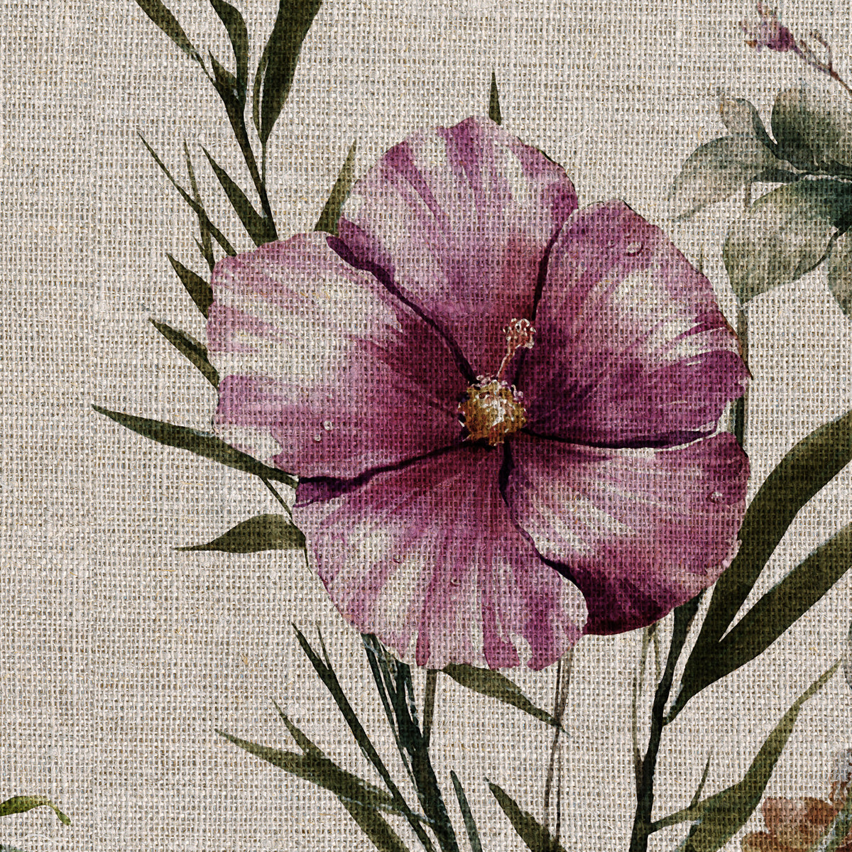 Panoramic wallpaper Damask