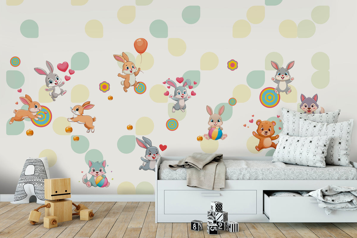 Papier peint panoramique -  Animaux de la Forêt
