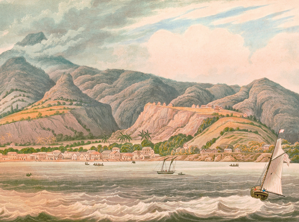 Papier peint panoramique Caribbean seascape