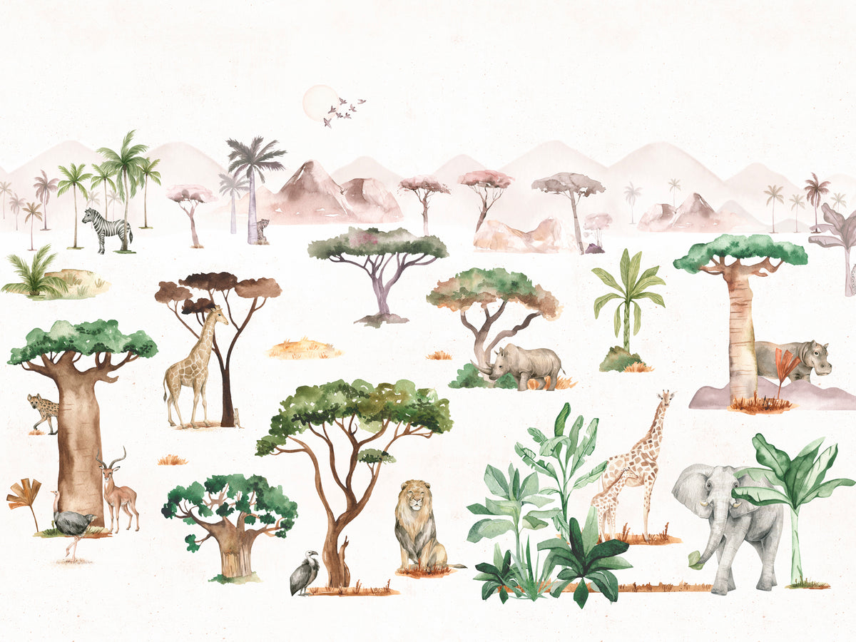 Serengeti adhesive poster 