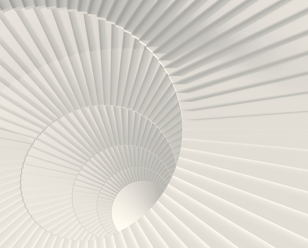 Papier peint panoramique White Spiral