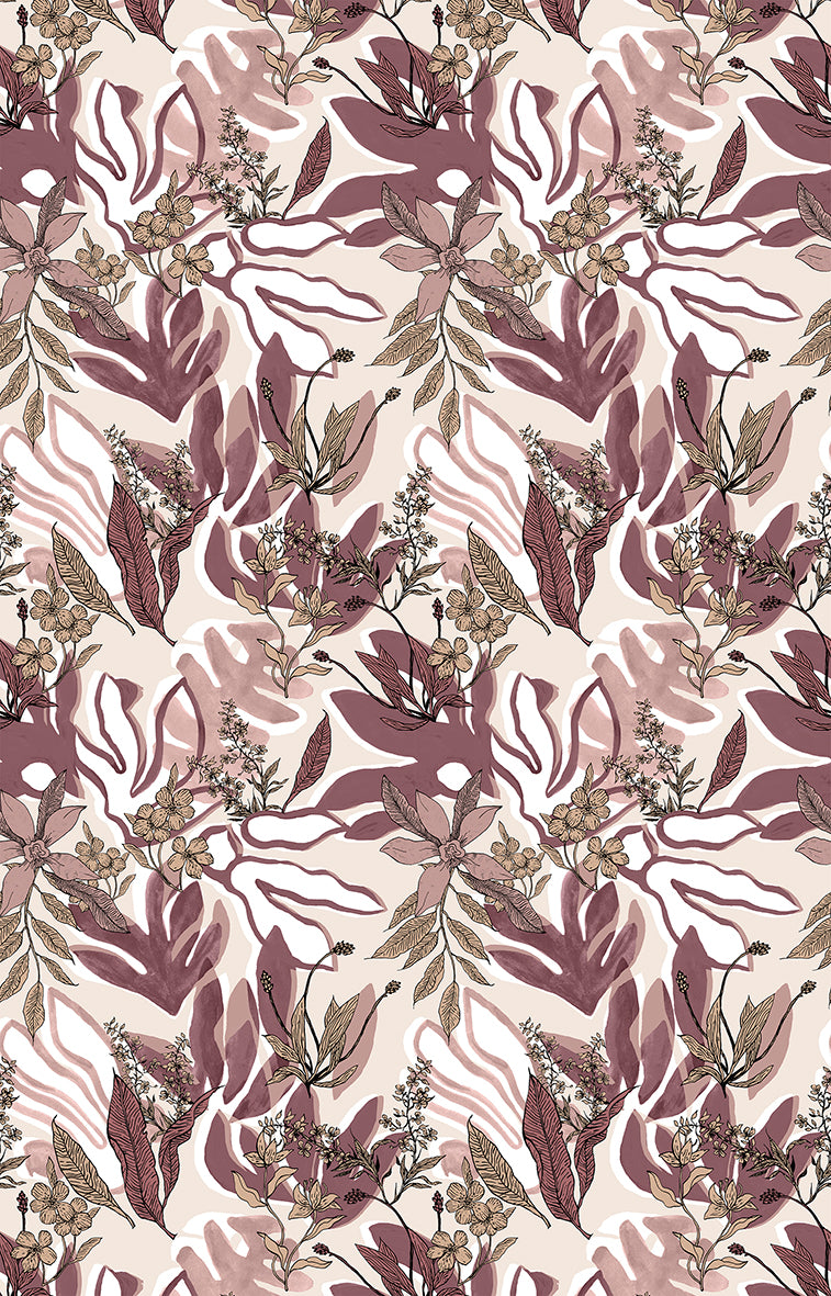 Papier peint panoramique Aquatic Flowers