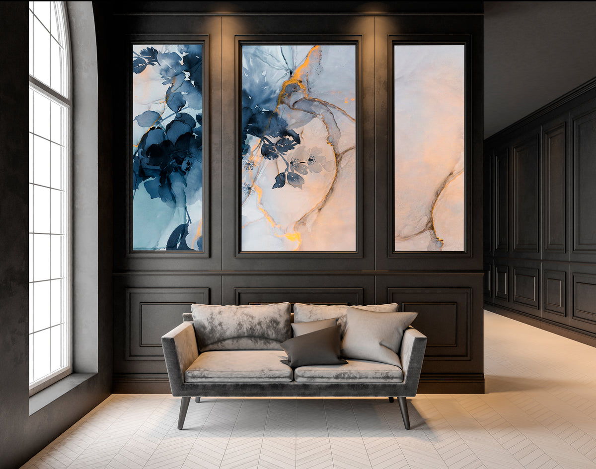 Papier peint panoramique Marble&Flowers XL