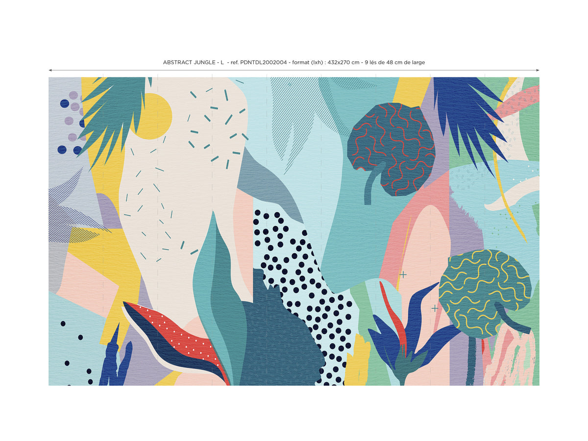 Papier peint panoramique Abstract Jungle - L
