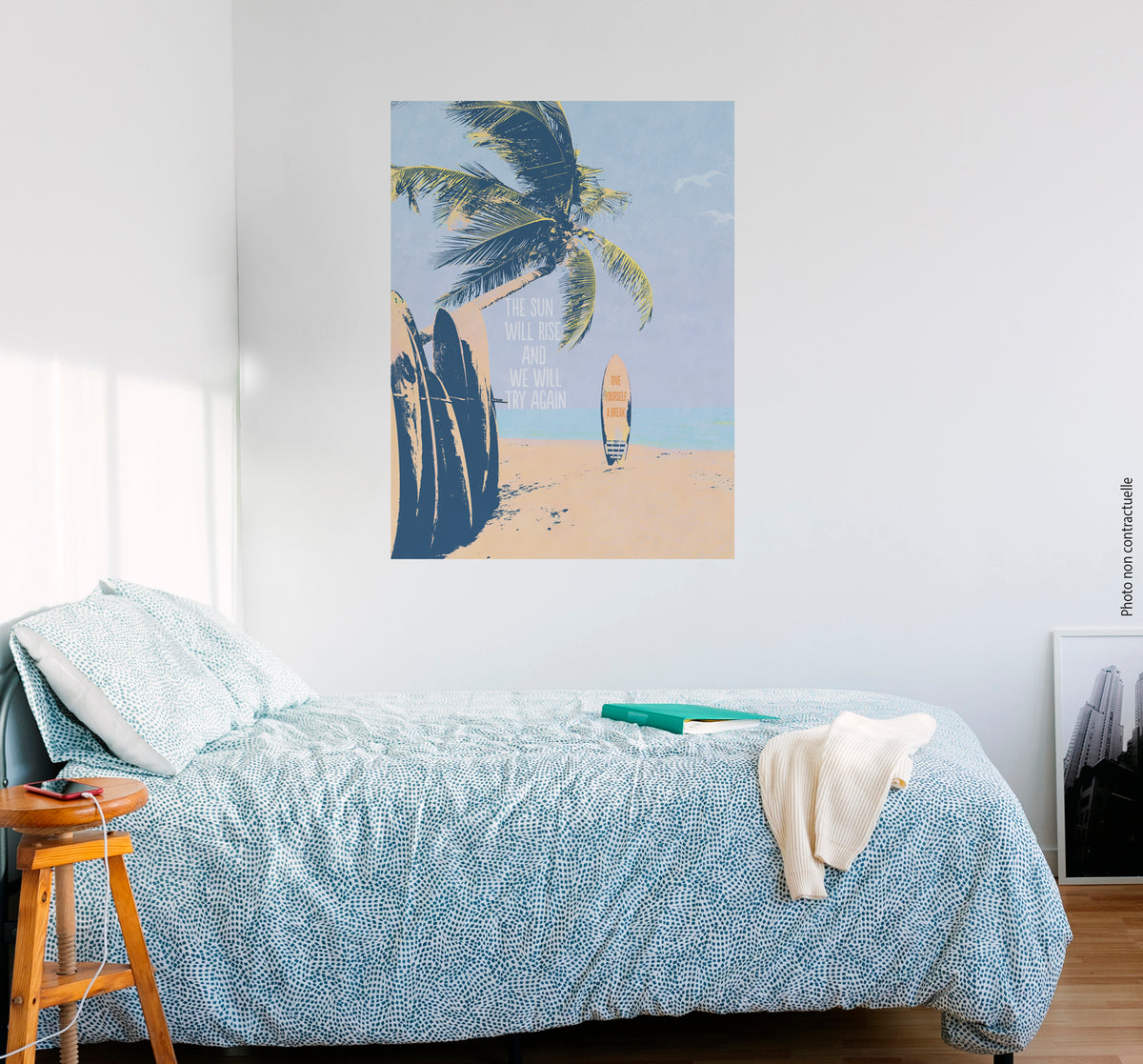Wave Surfer adhesive poster 