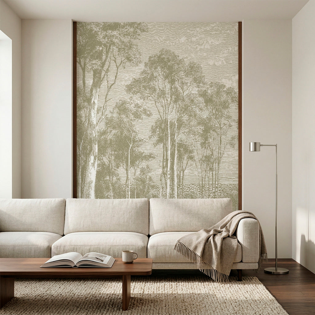 Papier peint panoramique Eucalyptus trees