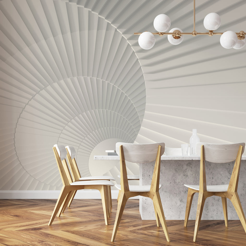 Papier peint panoramique White Spiral