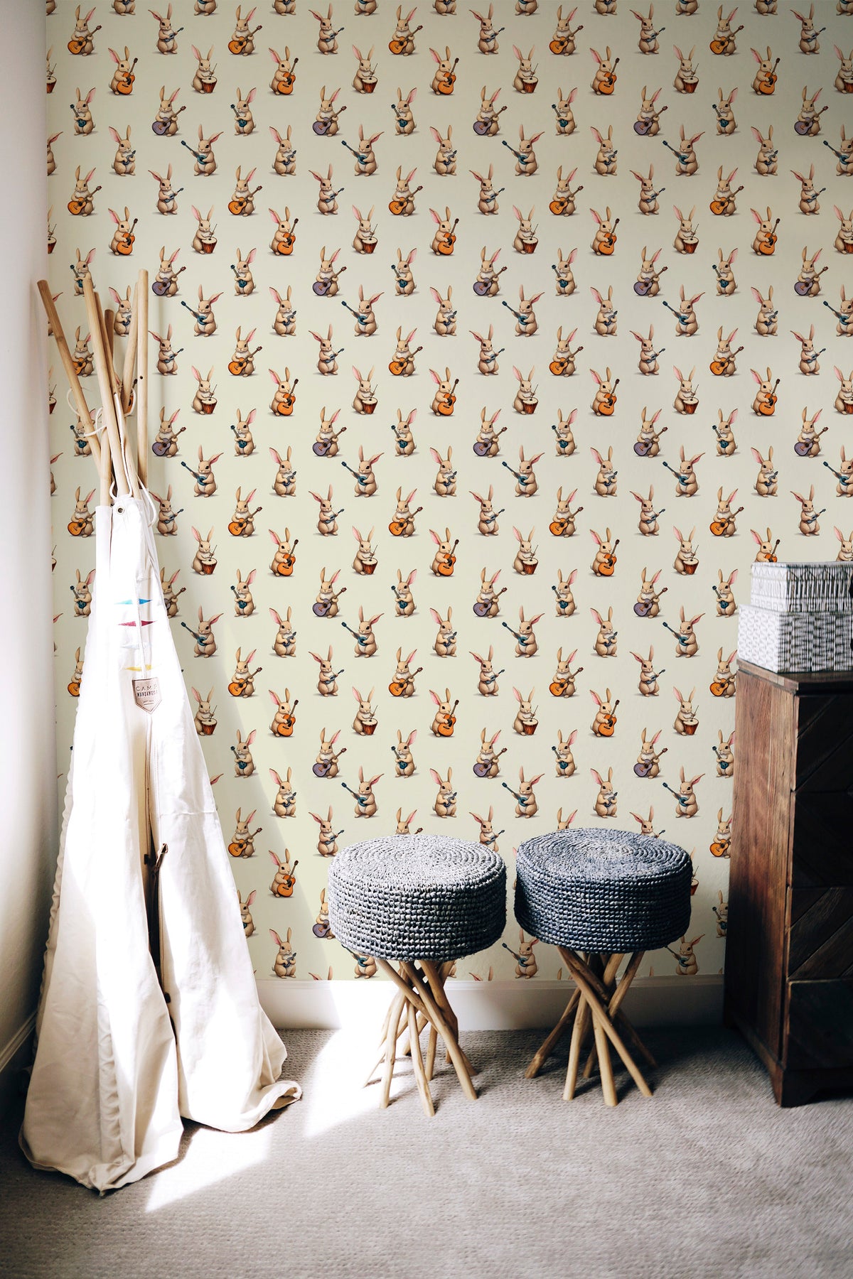 Wallpaper - Musical Rabbits