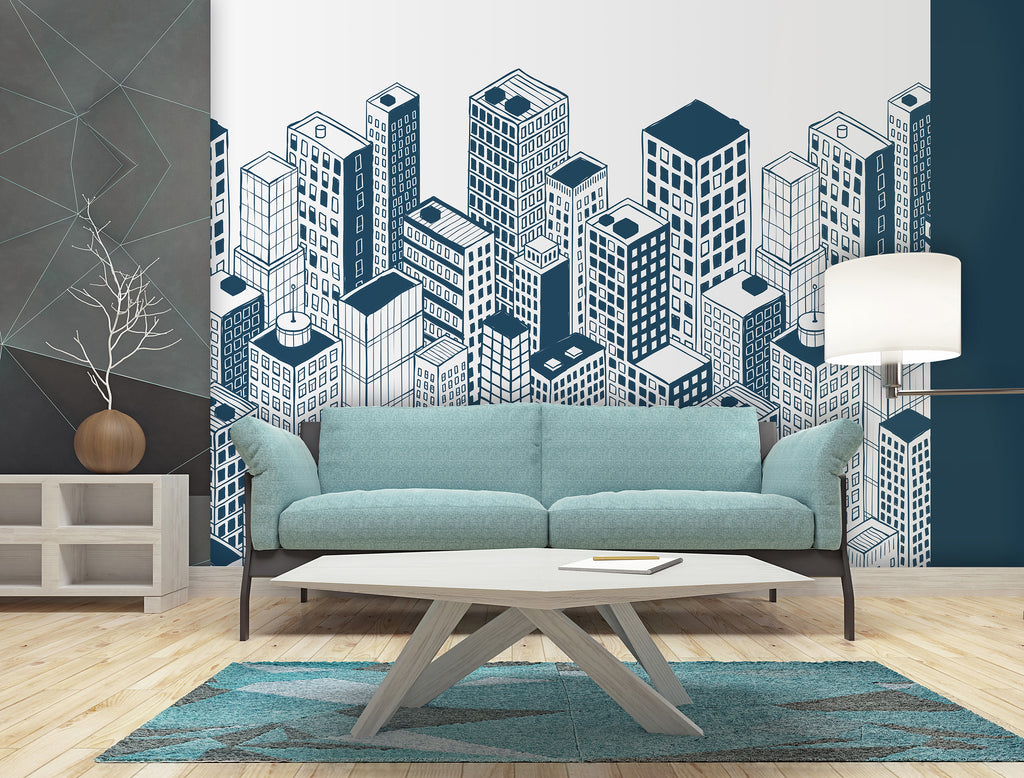 Panoramic wallpaper Buildings