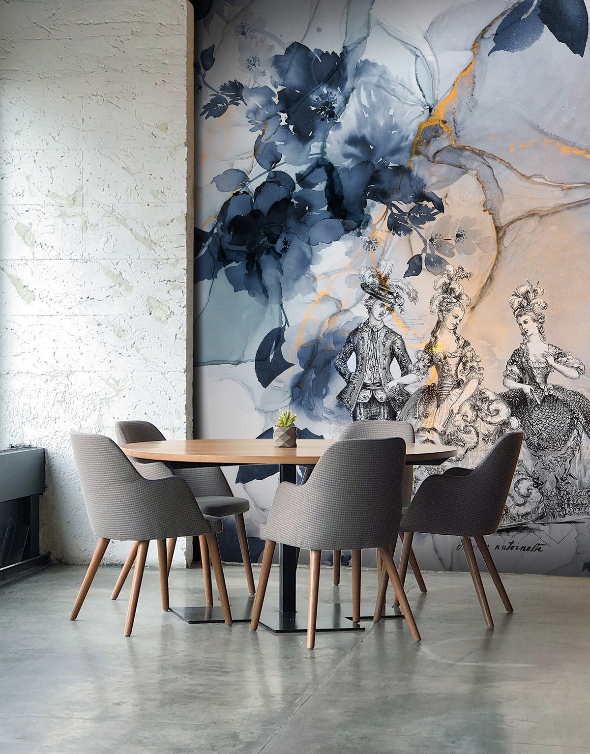 Papier peint panoramique Marie-Antoinette