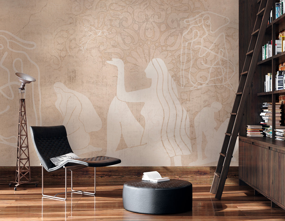Mahsa sand XL panoramic wallpaper