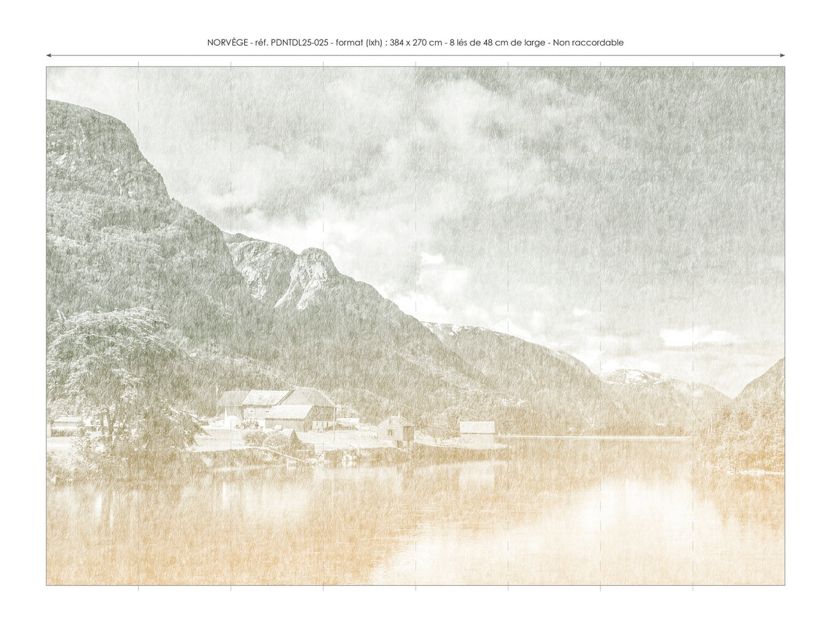 Papier peint panoramique Norvège
