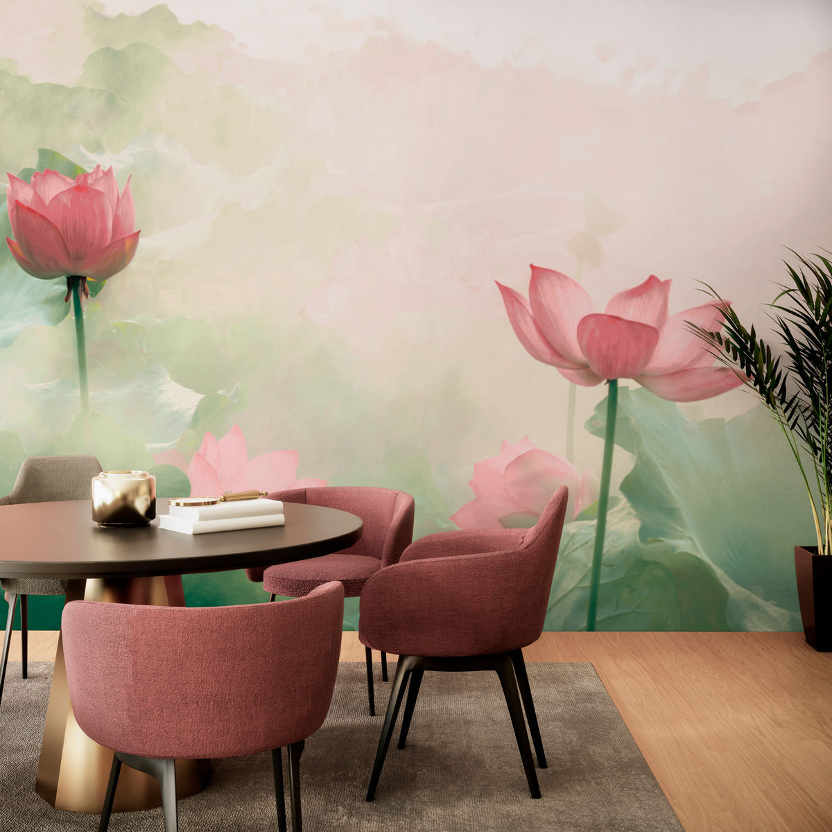 Papier peint panoramique Lilies