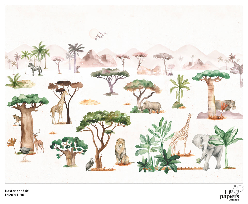Poster adhésif Serengeti