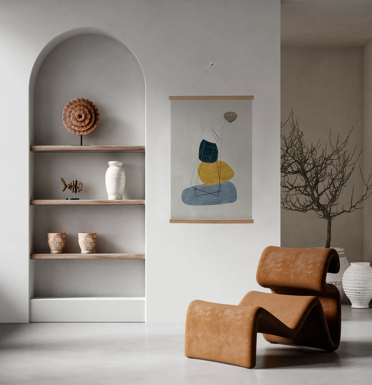 Hanging Canvas Cairn
