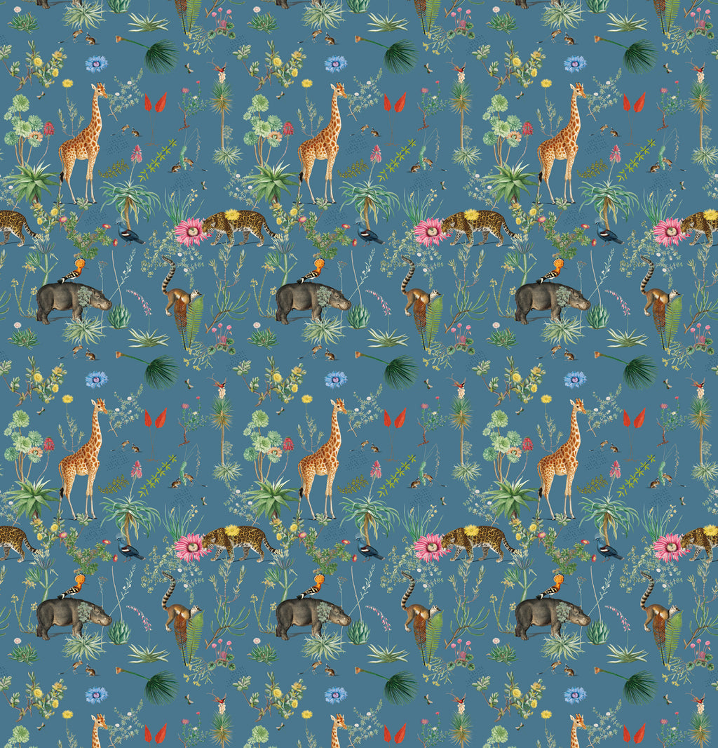 Papier peint panoramique Bestiaire Botanique Motif