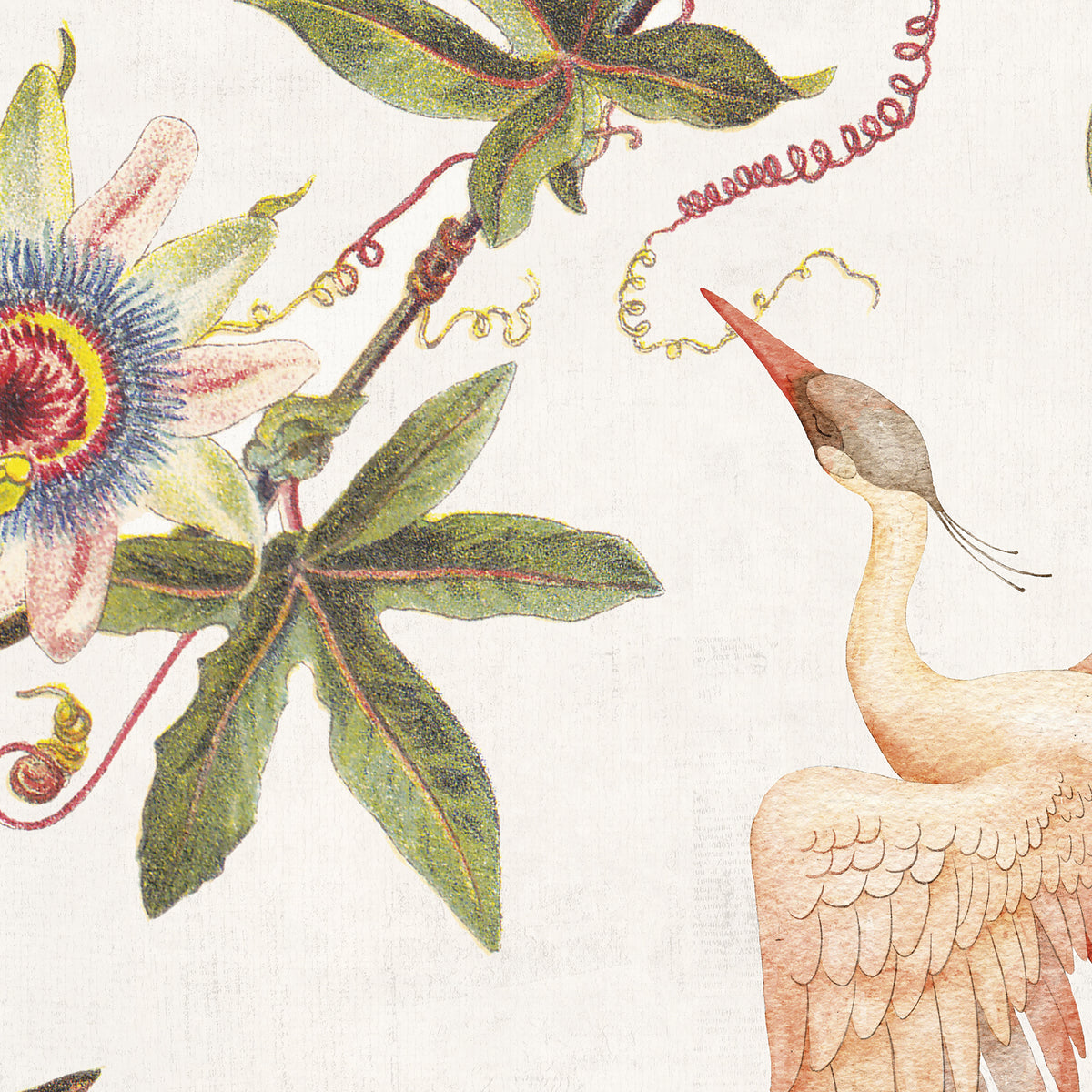 Papier peint panoramique Herons & Flowers XL